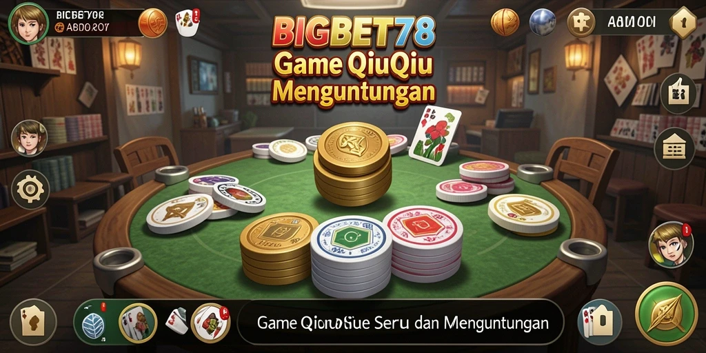 Tampilan gameplay QiuQiu yang seru dan interaktif.