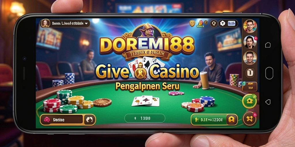 Tampilan gameplay DOREMI88 dengan dealer profesional di Live Casino.