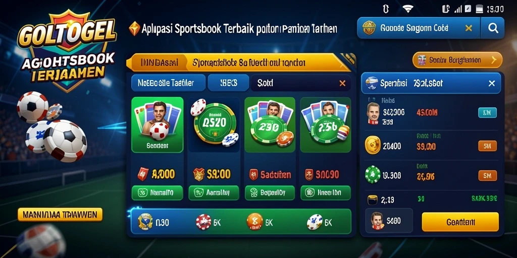 Tampilan antarmuka GOLTOGEL dengan fitur taruhan menarik.