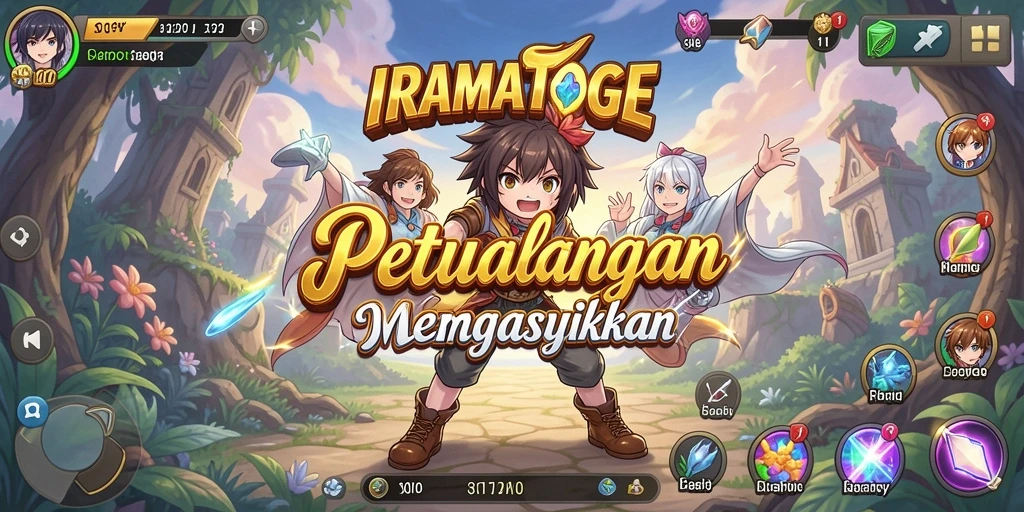 Tampilan gameplay menarik dari IRAMATOGEL yang memikat para pemain Anime.