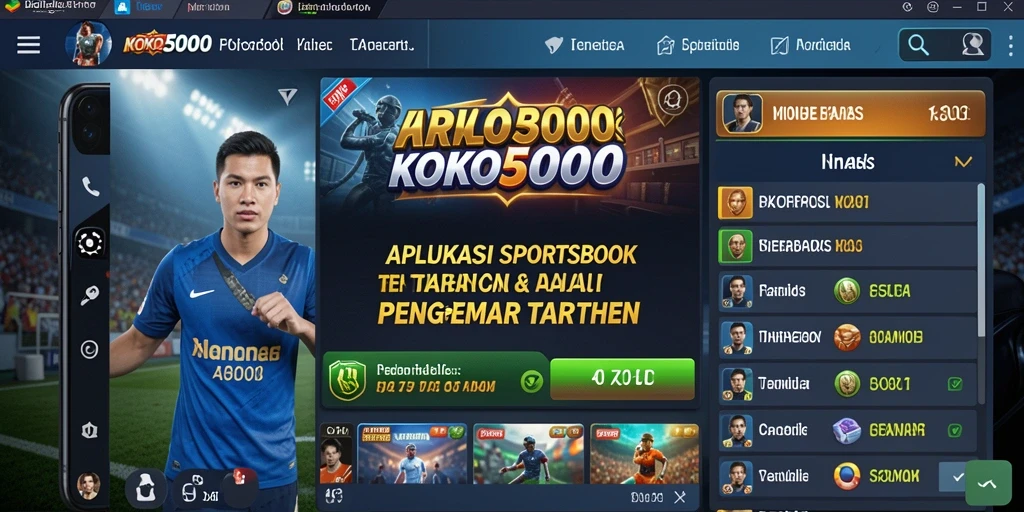 Tampilan gameplay Sportsbook KOKO5000 yang menarik dan interaktif.
