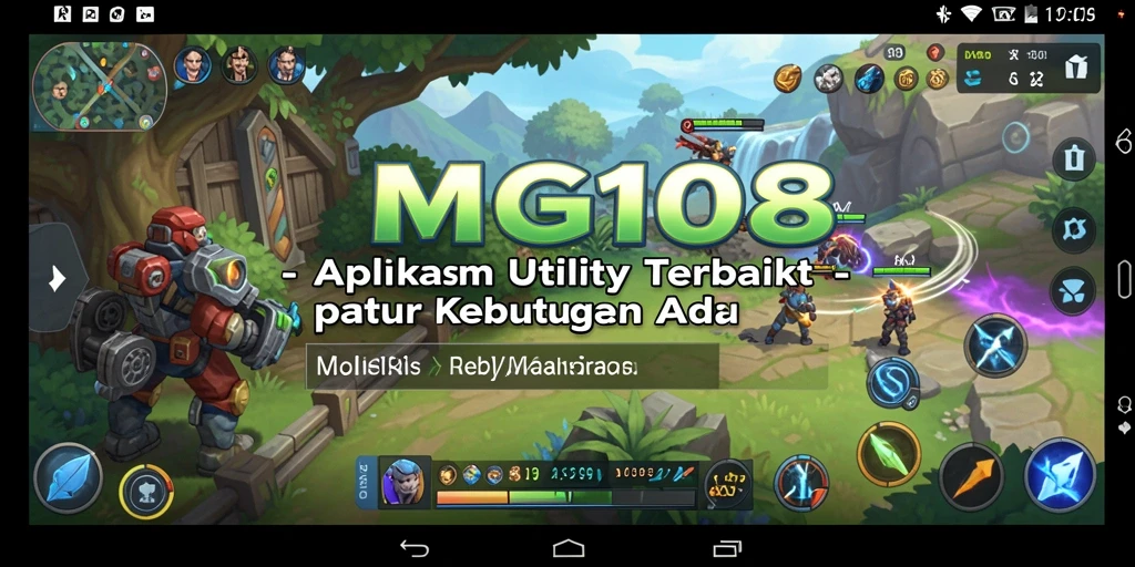 Screenshot utama MG108 yang menunjukkan antarmuka aplikasi Utility.