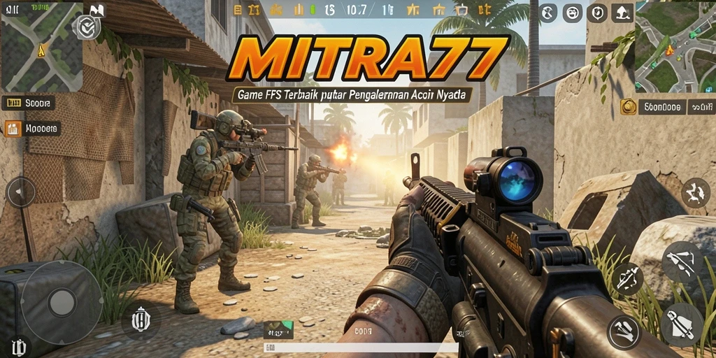 Tampilan menarik dari gameplay <strong>MITRA77</strong> dengan aksi tembak-menembak yang mendebarkan.