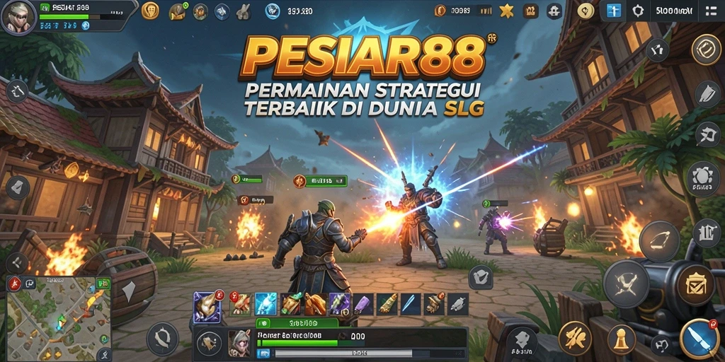Screenshot PESIAR88 menampilkan aksi strategi yang menegangkan.