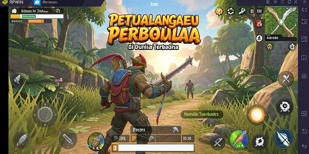Tangkapan layar RPWIN menampilkan pemain menjelajahi dunia Open World yang menakjubkan.