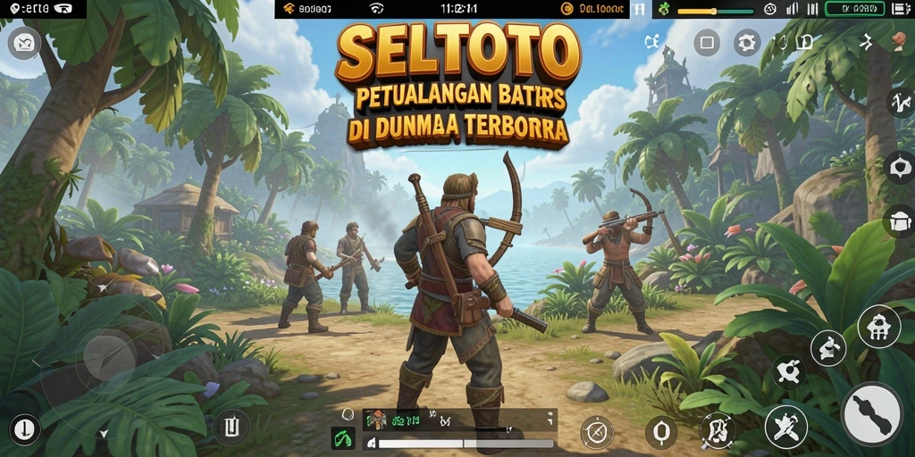 Screenshot utama menunjukkan momen gameplay penuh petualangan di SELTOTO.