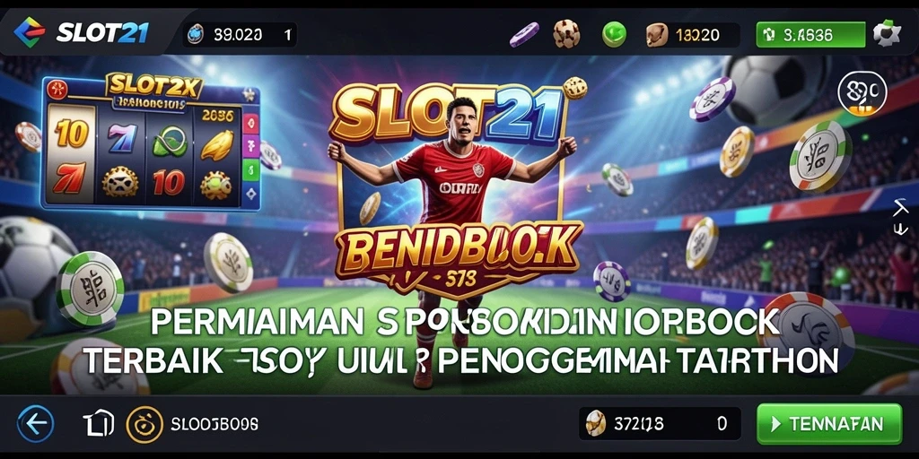 Tampilan antarmuka SLOT21 yang menarik untuk taruhan Sportsbook.