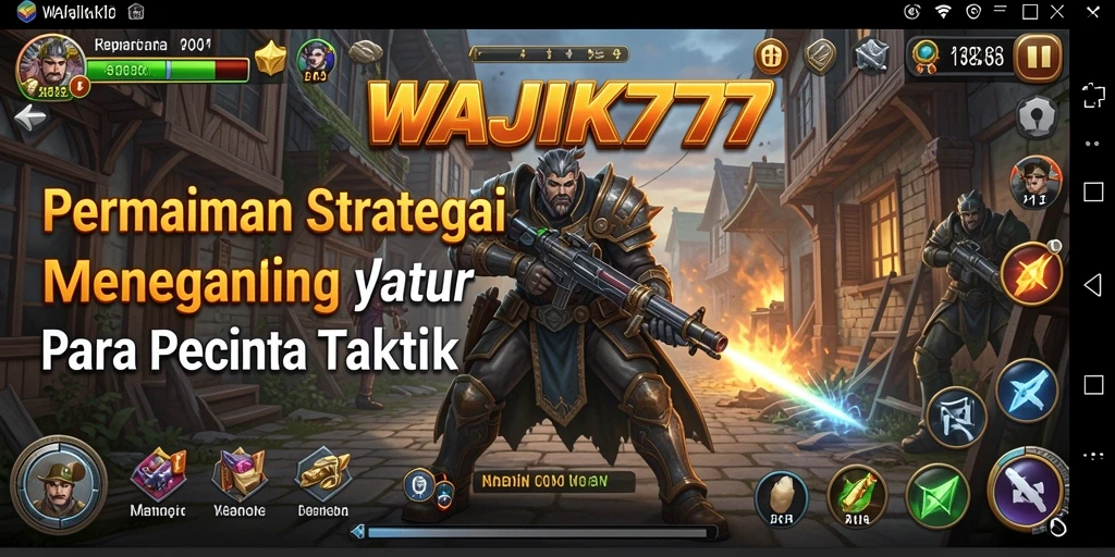 Tampilan gameplay menegangkan dalam WAJIK777 yang menampilkan aksi strategi.